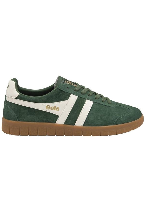 Sneakersy z zamszu Gola Hurricane. Kolor: biały, wielokolorowy, zielony. Materiał: zamsz