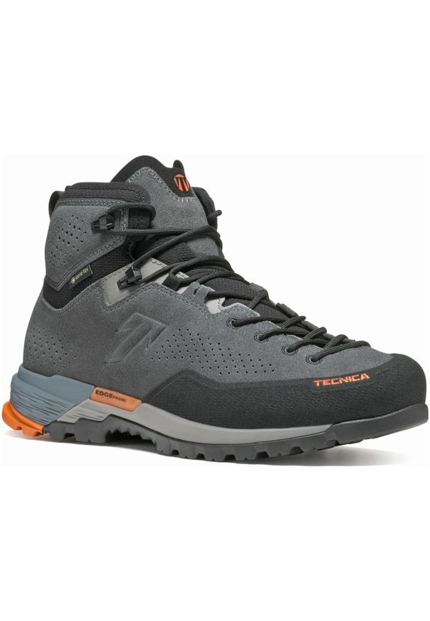 TECNICA - Buty trekkingowe męskie Tecnica Sulfur Mid Ms Gtx. Wysokość cholewki: za kostkę. Zapięcie: sznurówki. Kolor: pomarańczowy, szary, wielokolorowy. Materiał: syntetyk, tkanina, materiał. Szerokość cholewki: normalna. Sport: turystyka piesza