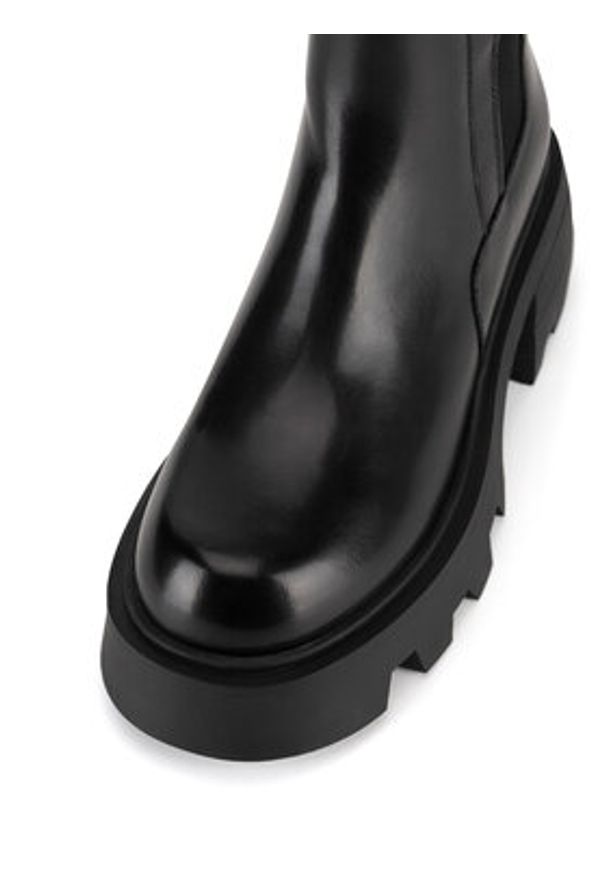 Badura Botki WFA3150-1Z Czarny. Kolor: czarny. Materiał: skóra