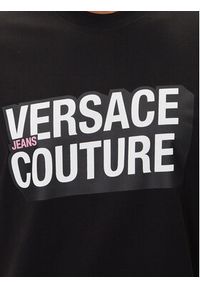 Versace Jeans Couture T-Shirt 79GAHP02 CJ01P Czarny Regular Fit. Kolor: czarny. Materiał: bawełna