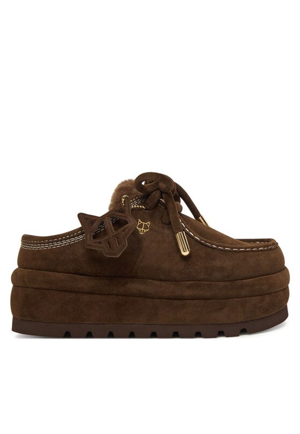 Naked Wolfe Kapcie Blizzard Brązowy. Kolor: brązowy. Materiał: wełna, materiał