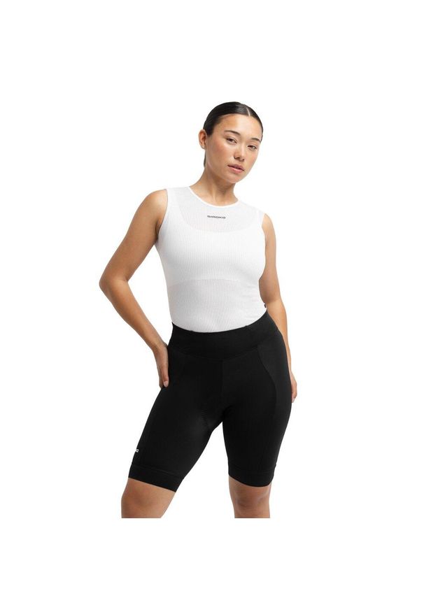 SIROKO - Damskie krótkie spodenki rowerowe z wkładką Kolarstwo Siroko Core Bonette. Kolor: czarny. Materiał: poliester, elastan. Długość: krótkie. Sport: kolarstwo
