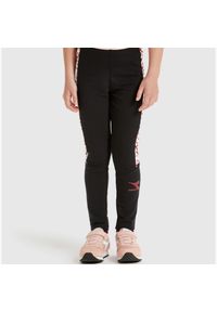 Diadora - Legginsy dziewczęce DIADORA JG.LEGGINGS TWINKLE. Kolor: czarny