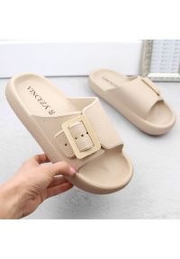 Klapki Vinceza. Materiał: materiał. Sezon: lato #1