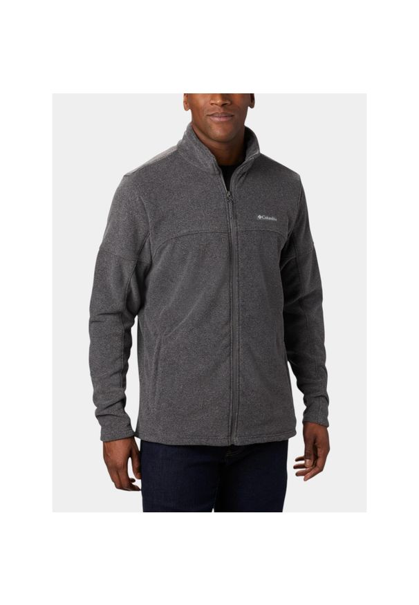 columbia - Sweter Męski Columbia Basin Trail III. Kolor: szary. Materiał: polar. Sezon: zima, jesień, wiosna. Sport: turystyka piesza