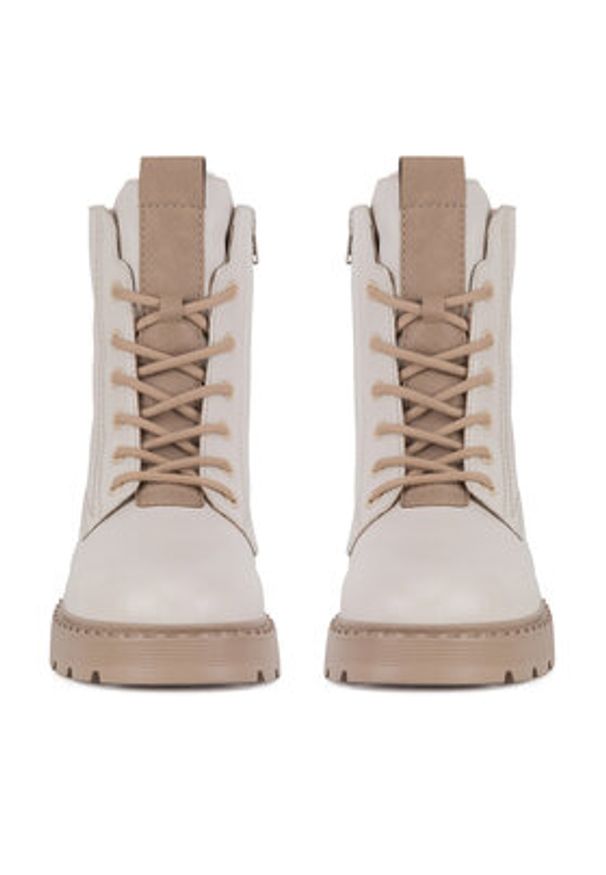 Rieker Trzewiki 70404-80 Biały. Kolor: biały. Materiał: skóra