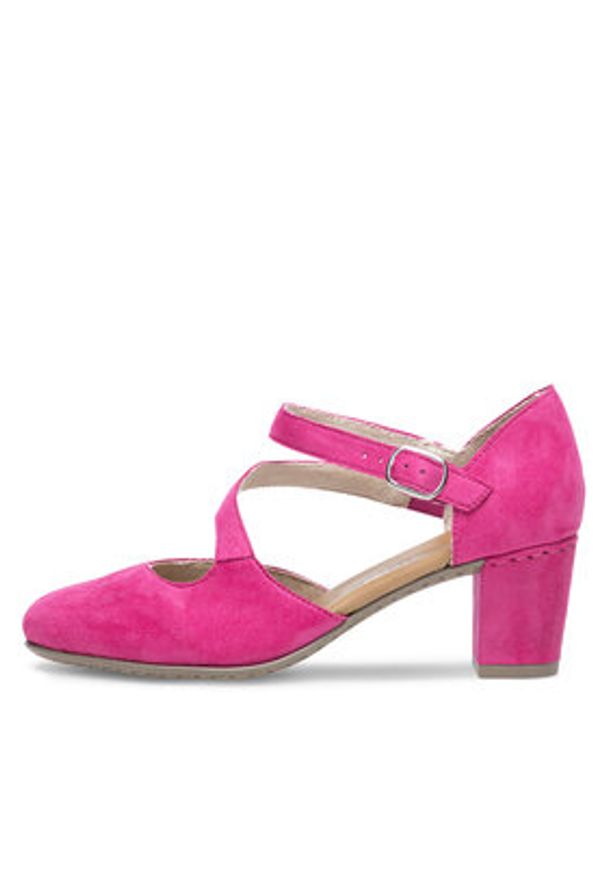 Rieker Półbuty 41080-31 Różowy. Kolor: różowy. Materiał: materiał