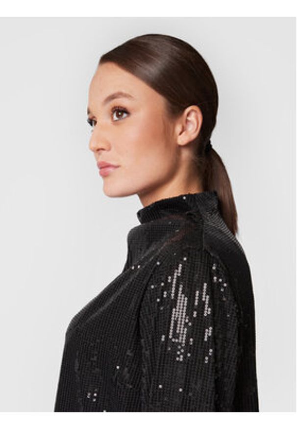 Glamorous Bluzka GS0424 Czarny Regular Fit. Kolor: czarny. Materiał: syntetyk