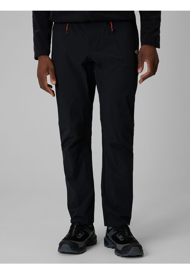4f - 4F Spodnie trekkingowe szybkoschnące męskie - czarne 3XL. Kolor: czarny. Materiał: tkanina, materiał. Długość: długie. Sport: turystyka piesza