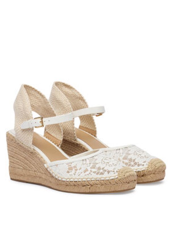 Lauren Ralph Lauren - LAUREN RALPH LAUREN Espadryle 802P06403001 Biały. Kolor: biały. Materiał: materiał