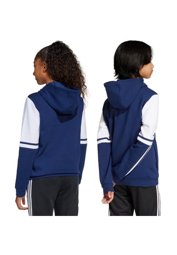 Adidas - Bluza dla dzieci adidas Squadra 25 Sweat Hoody. Kolor: biały, wielokolorowy, niebieski