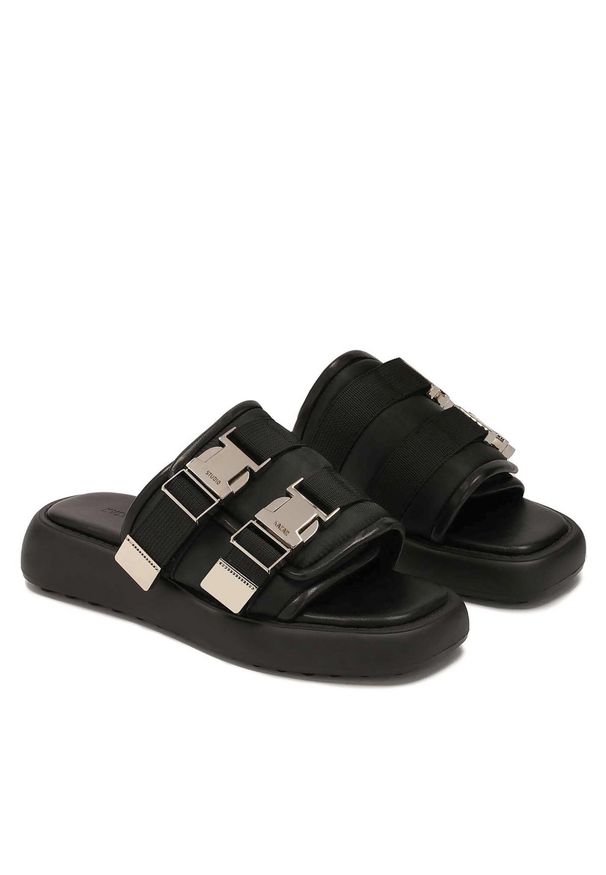 Klapki Kazar Studio Lille 79329-27-00 Czarny. Kolor: czarny