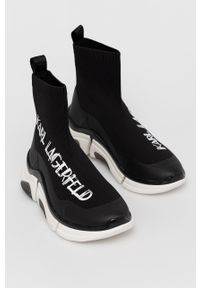 Karl Lagerfeld Buty kolor czarny. Nosek buta: okrągły. Kolor: czarny. Materiał: guma #5