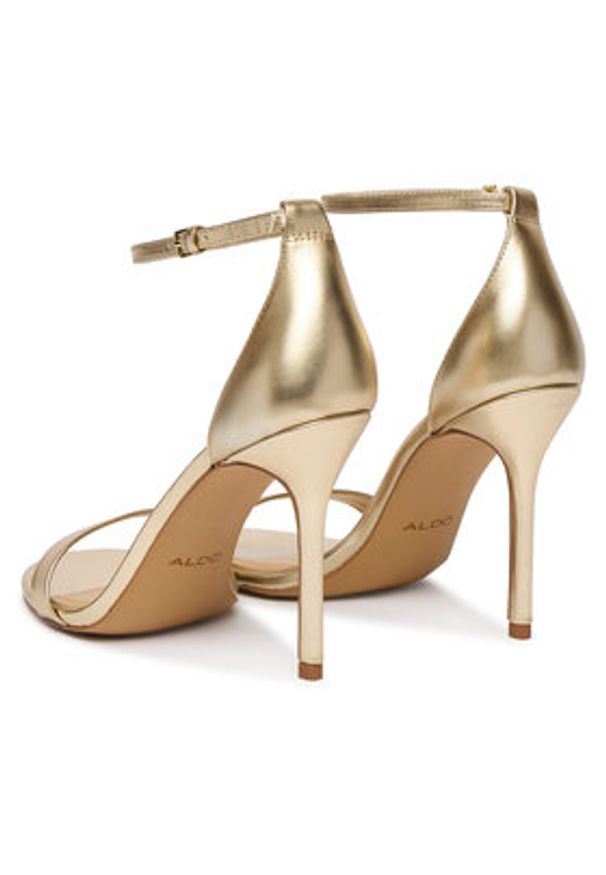 Aldo Sandały Jacynthe 14190665 Złoty. Kolor: złoty. Materiał: skóra