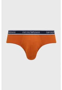 Emporio Armani Underwear Slipy (3-pack) męskie kolor pomarańczowy. Kolor: pomarańczowy #5