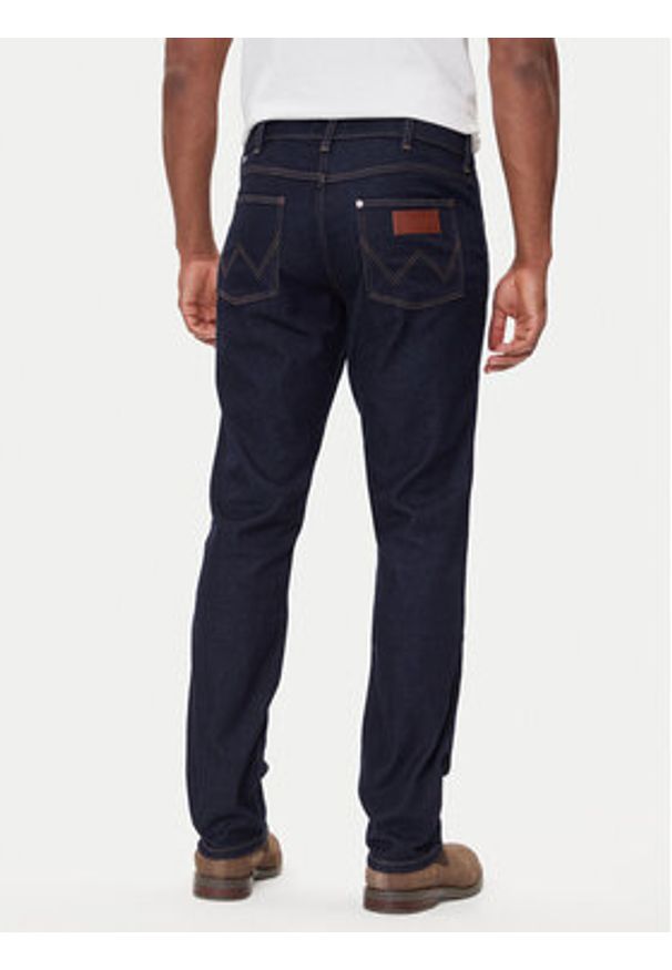 Wrangler Jeansy Greensboro 112362557 Granatowy Straight Leg. Kolor: niebieski
