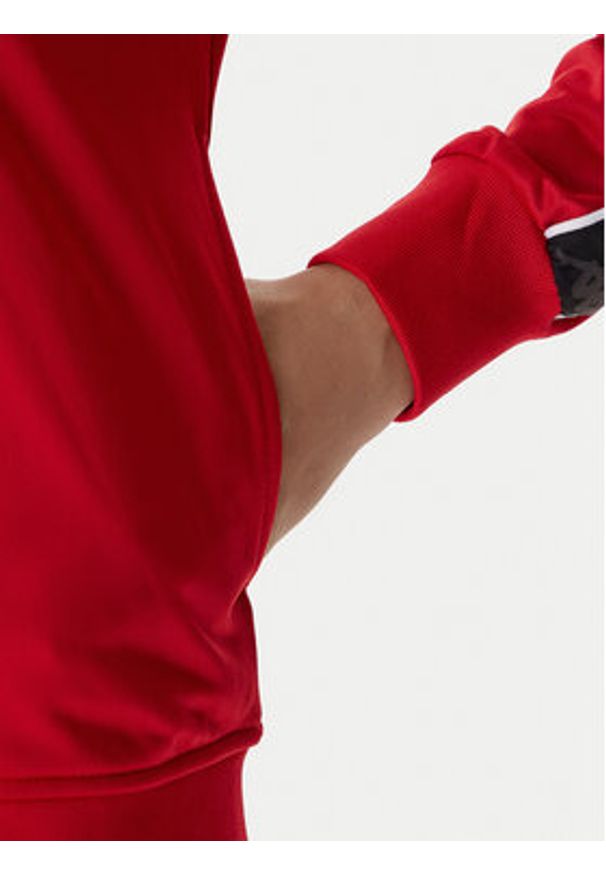 Kappa Bluza 301PSC0 Czerwony Slim Fit. Kolor: czerwony. Materiał: syntetyk