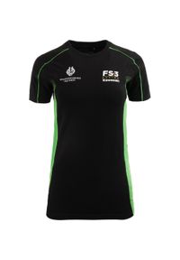 Kawasaki Ladies Crew Neck T-Shirt - Styl i Komfort w Jednym. Kolor: zielony, wielokolorowy #1