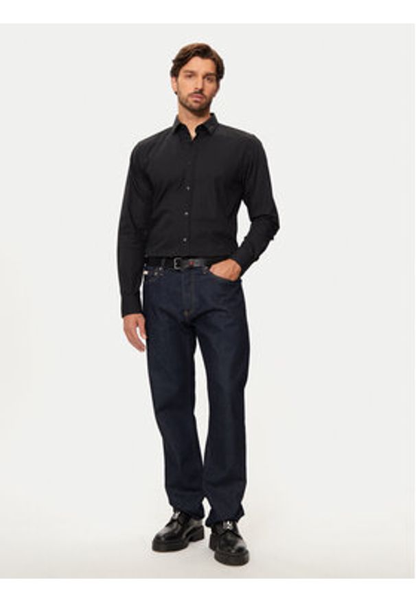 Hugo Koszula Elisha02 50524818 Czarny Extra Slim Fit. Kolor: czarny. Materiał: bawełna