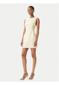 Elisabetta Franchi Sukienka koktajlowa AB-772-51E2-DC7 Żółty Slim Fit. Kolor: żółty. Materiał: syntetyk. Styl: wizytowy #4