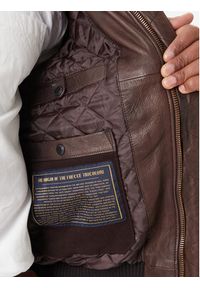 Aeronautica Militare Kurtka skórzana 252PN0846U100839 Brązowy Regular Fit. Kolor: brązowy. Materiał: skóra #5