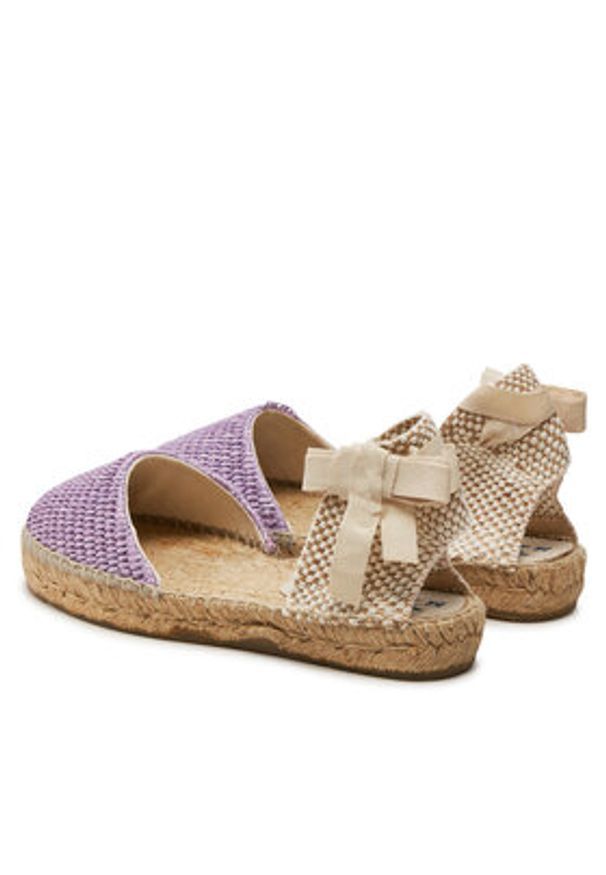 Manebi Espadryle Yucatan Flat Valenciana Espadrilles G 3.3 P0 Fioletowy. Kolor: fioletowy. Materiał: materiał