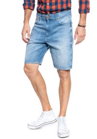 Wrangler - MĘSKIE SZORTY JEANSOWE WRANGLER 5 PKT SHORT RAVE CAVE W14CQ380S. Materiał: jeans #5