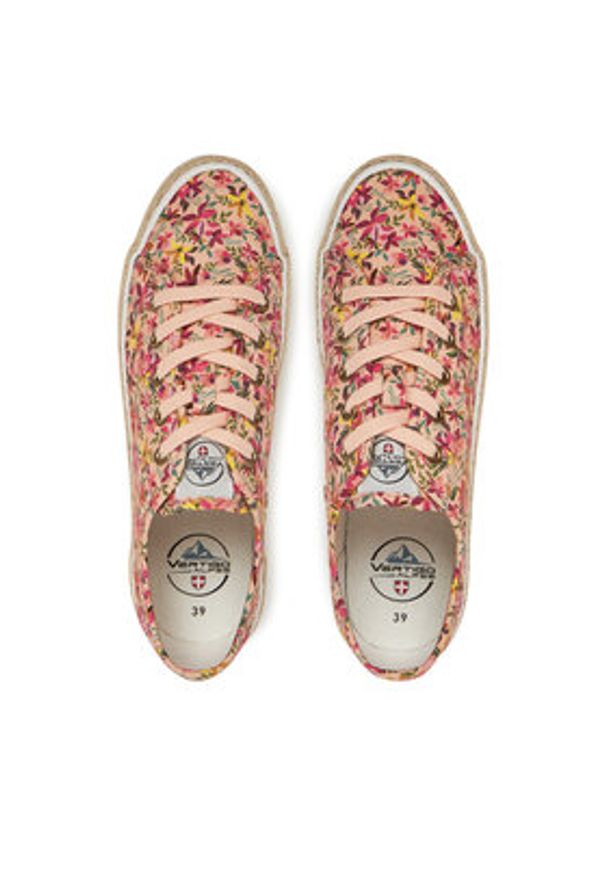 Vertigo Alpes Espadryle Aqua Różowy. Kolor: różowy. Materiał: materiał