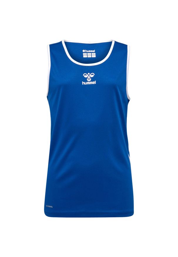Koszulka dziecięca Hummel Basket. Kolor: niebieski. Sport: koszykówka, fitness