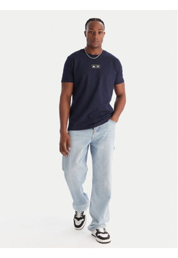 Kappa T-Shirt Authentic Nuria 341V2UW Granatowy Regular Fit. Kolor: niebieski. Materiał: bawełna