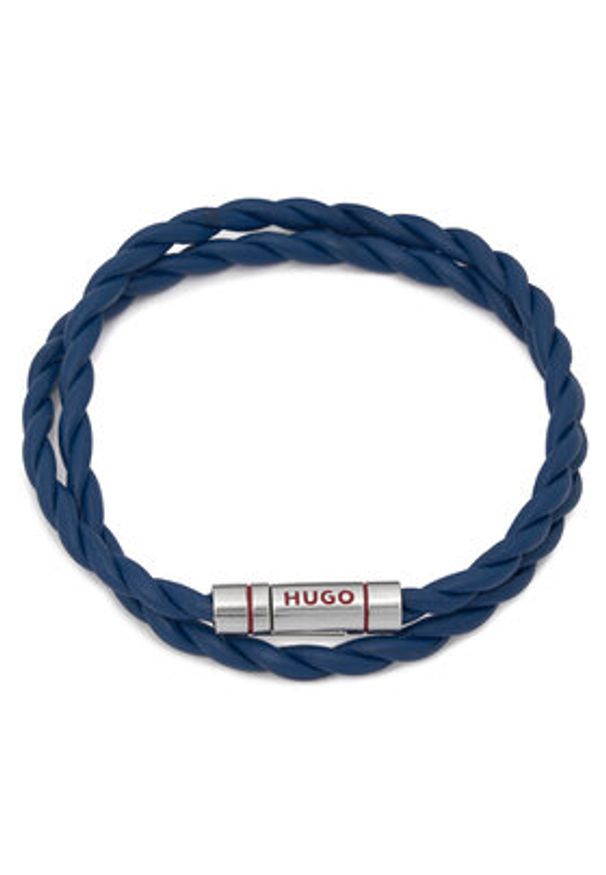 Hugo - HUGO Bransoletka E-Doublebraid4 50552596 Niebieski. Kolor: niebieski