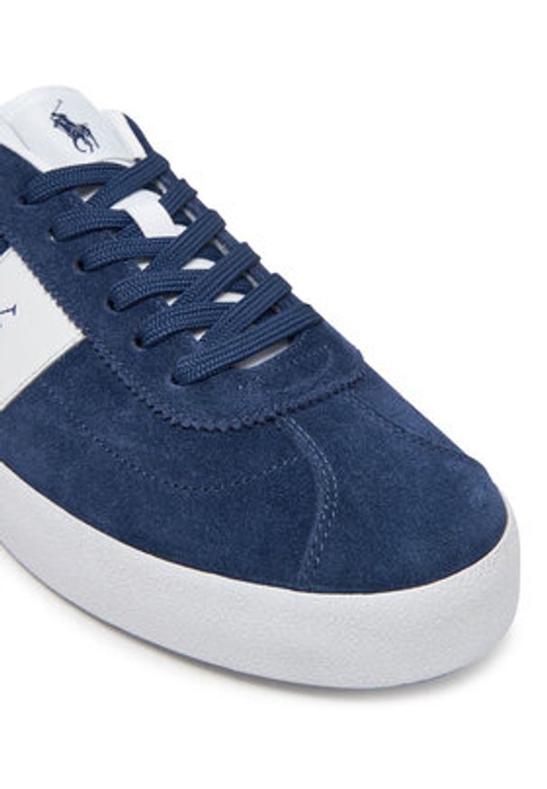 Polo Ralph Lauren Sneakersy 816961260002 Granatowy. Kolor: niebieski. Materiał: skóra, zamsz
