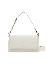 Calvin Klein Torebka Ck Must Convertible Shoulder Bag K60K612902 Écru. Materiał: skórzane