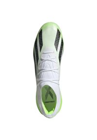 Adidas - Buty piłkarskie adidas X Crazyfast.1 Fg HQ4516 białe. Kolor: biały. Materiał: materiał. Szerokość cholewki: normalna. Sport: piłka nożna #5