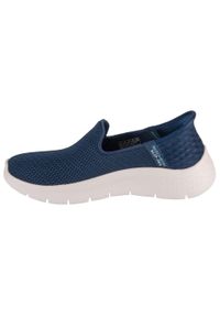 skechers - Buty sportowe Sneakersy damskie, Slip-Ins: GO WALK Flex - Relish. Kolor: niebieski. Sport: turystyka piesza