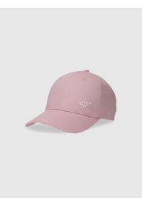 4f - 4F Czapka z daszkiem strapback uniseks - różowa L/XL. Kolor: różowy. Materiał: bawełna, materiał. Sezon: lato. Styl: sportowy