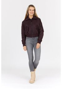 Kenzo - KENZO Bordowa kurtka bomberka damska boke flower, Rozmiar S. Kolor: czerwony #4