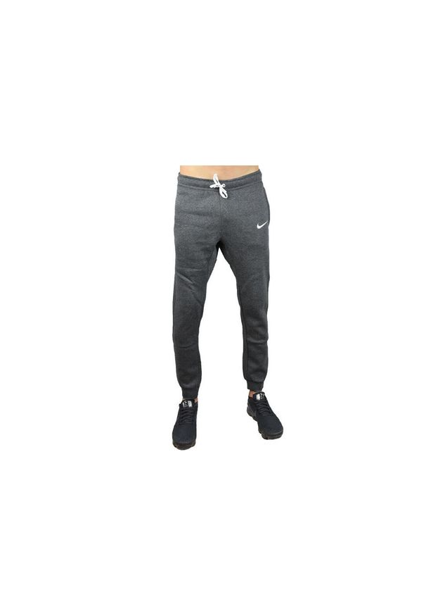 Nike - Spodnie sportowe męskie Team Club 19 Fleece Pant. Kolor: szary. Materiał: bawełna, poliester