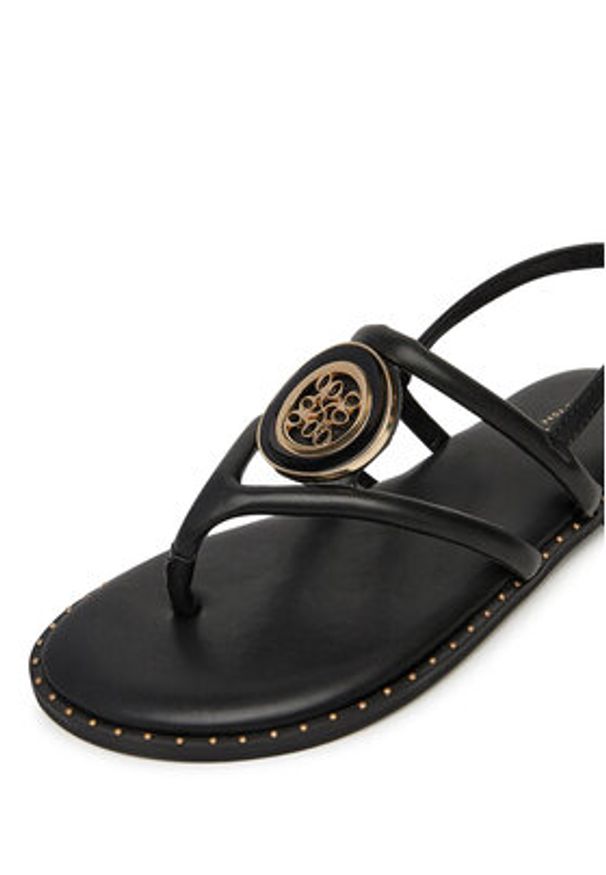 Nine West Sandały 123AL1754 Czarny. Kolor: czarny. Materiał: syntetyk, materiał