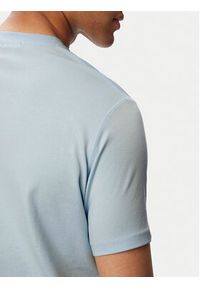 Karl Lagerfeld - KARL LAGERFELD T-Shirt 755781 563235 Niebieski jasny Regular Fit. Typ kołnierza: dekolt w karo. Kolor: niebieski. Materiał: bawełna #4