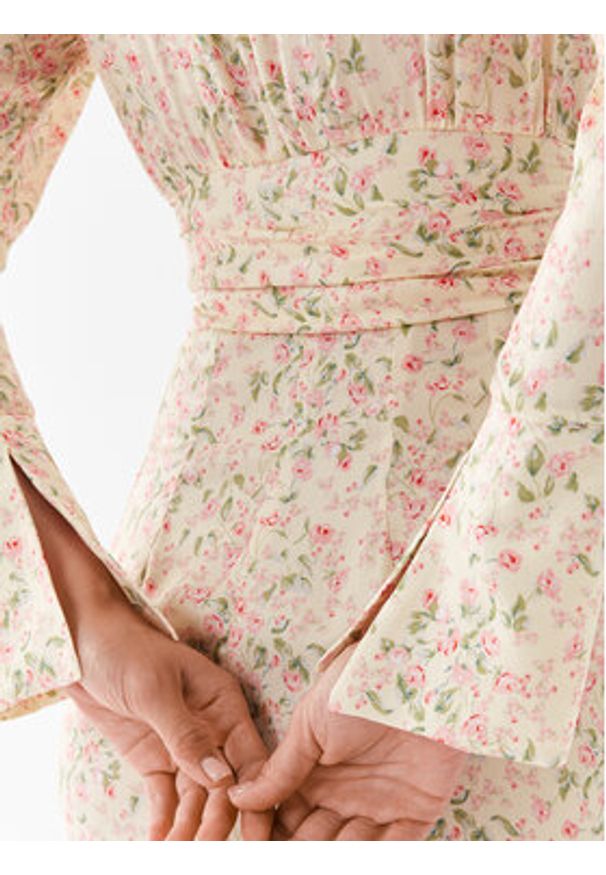 MVP Wardrobe Sukienka codzienna MVPE3AB072.0VI0124 Żółty Regular Fit. Okazja: na co dzień. Kolor: żółty. Typ sukienki: proste. Styl: casual