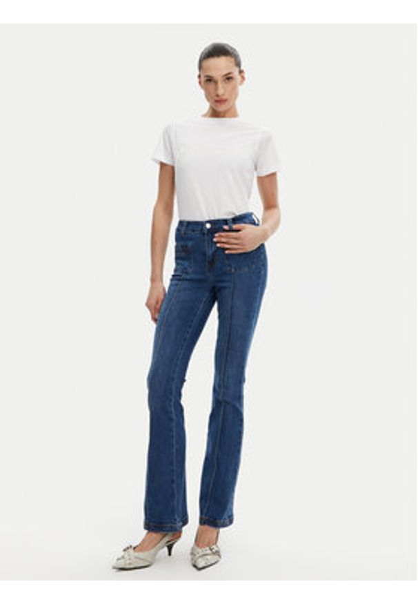 Silvian Heach Jeansy GPP25275JE Granatowy Regular Fit. Kolor: niebieski