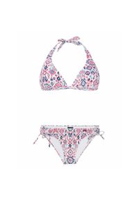 Damski 2-częściowy trójkątny kostium kąpielowy Protest Prthazel Haltert C-cup. Kolor: biały #1