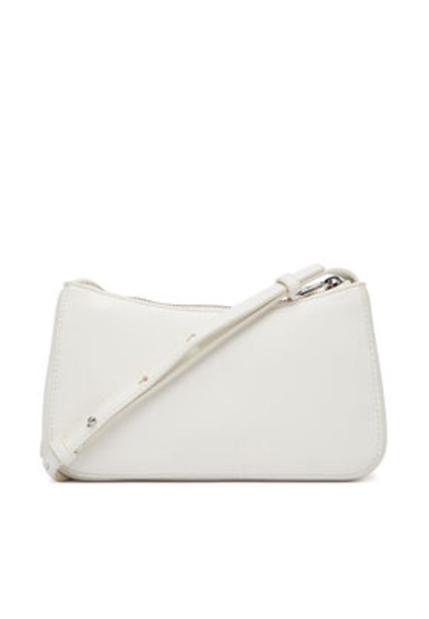 Calvin Klein Torebka Bold Ck Mini Bag LV04F1125G Biały. Kolor: biały. Materiał: skórzane