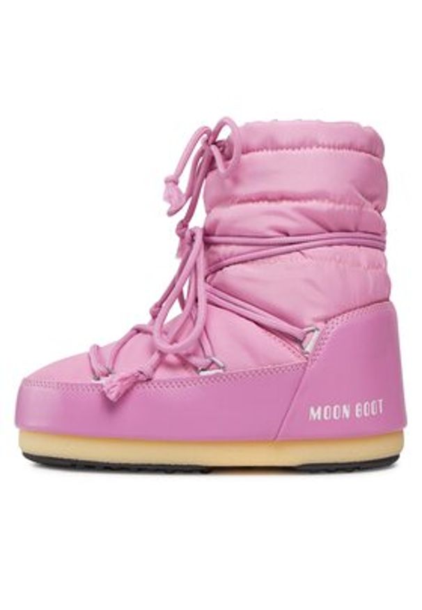 Moon Boot Śniegowce Light Low Nylon 14600100004 Różowy. Kolor: różowy. Materiał: skóra