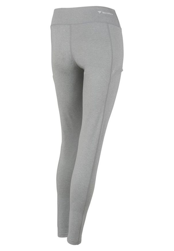 TECNIFIBRE - Legginsy tenisowe damskie Tecnifibre Team. Kolor: szary. Sport: tenis