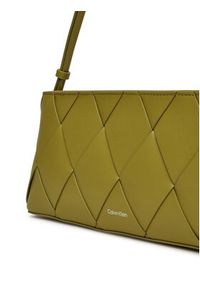 Calvin Klein Torebka Ck Woven Elongated Shoulder Bag K60K612992 Zielony. Kolor: zielony. Materiał: skórzane #3