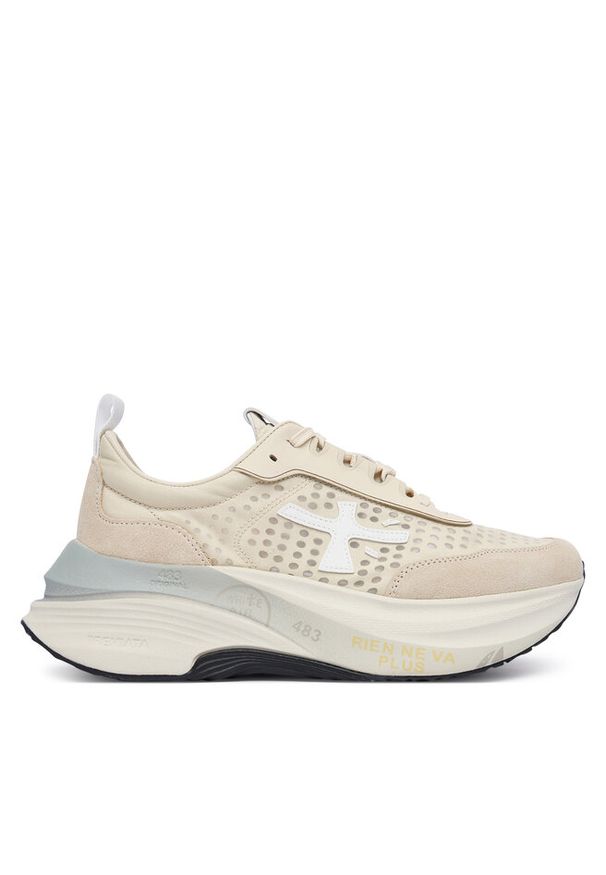 Sneakersy Premiata. Kolor: beżowy
