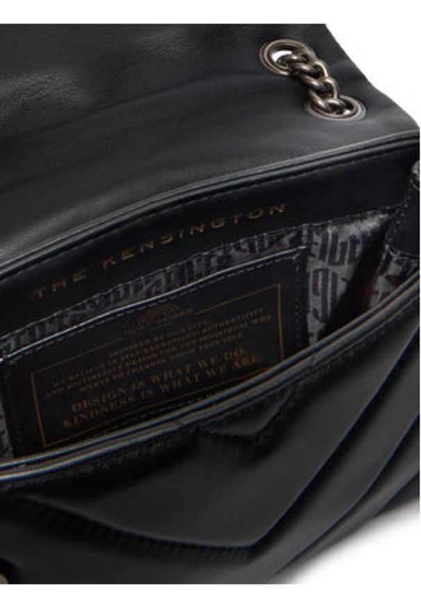 Kurt Geiger Torebka Mini Kensington 1470800109 Czarny. Kolor: czarny. Materiał: skórzane