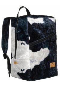 Plecak-torba podróżna Peterson [DH] PTN PLEC-02-2 czarno-biały. Kolor: czarny, biały, wielokolorowy. Materiał: materiał. Wzór: aplikacja, nadruk
